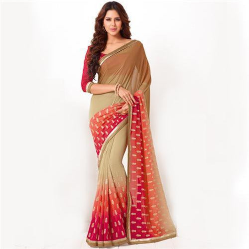 Vaamsi Chiffon Saree with Blouse Piece